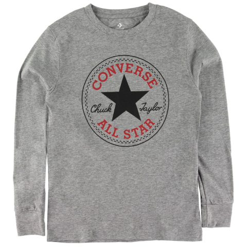 Converse Blouse - Grijs Gevlekt m. Logo - Converse - 12-13 jaar (152-158) - Shirts