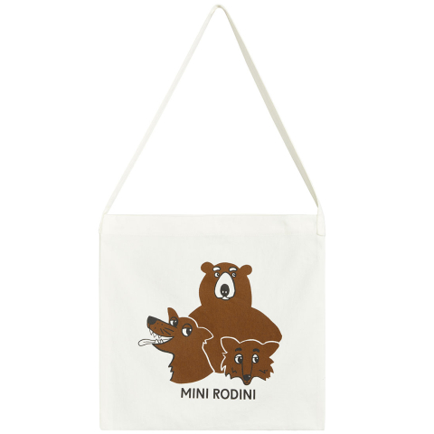 Mini Rodini Shopper - Kamp Rodini - Offwhite m. Wilde dieren - Mini Rodini - OneSize - Tassen