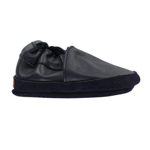 Melton Leren Slippers - Navy - Melton - 26/27 - Leren schoenen