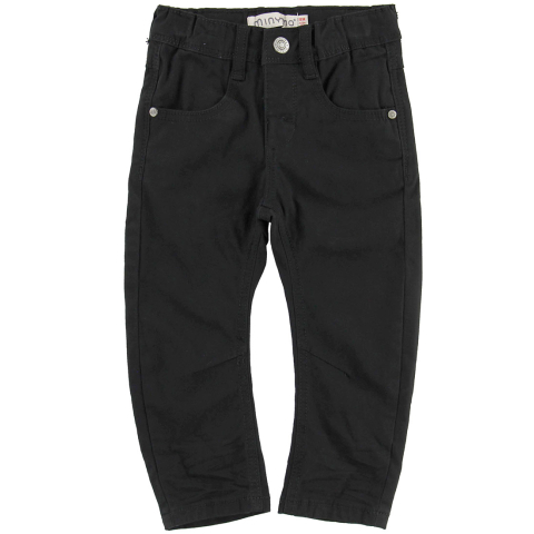 Minymo Broek - Twill Regular - zwart - Minymo - 74 - Broeken - Katoen
