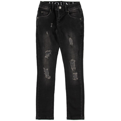 Hound Jeans - Xtra Slim - Black Denim - Hound - 8 jaar (128) - Jeans