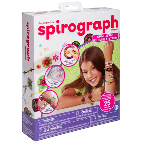 Spirograph Creatieve Speelset - 25 Onderdelen - Krimpen Charms - Spirograph - OneSize - Knutselpakket
