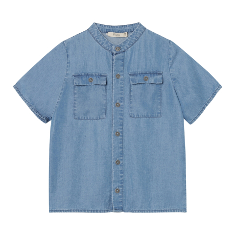Fliink Overhemd - Denim - Balou - Dream Blue - Fliink - 98 - Hemden S/S