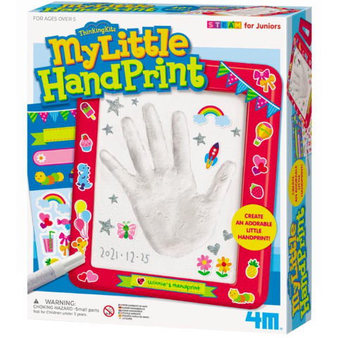 4M Mijn Klein Handafdruk - STEAM Voering Junioren - 4M - OneSize - Knutselpakket