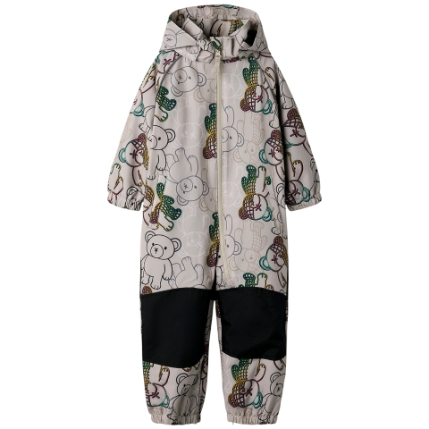Name It Trainingspak - NmmAlfa08 - Chateau Gray m. Print - Name It - 4 jaar (104) - Hardshell-pakken