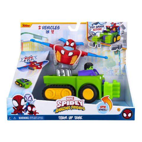 Spidey Voertuigen - 2-in-1 - Team-Up Tank - Spidey - OneSize - Auto´s
