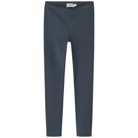 MarMar Leggings - Rib - Modaal - Blauw - MarMar - 5 jaar (110) - Leggings