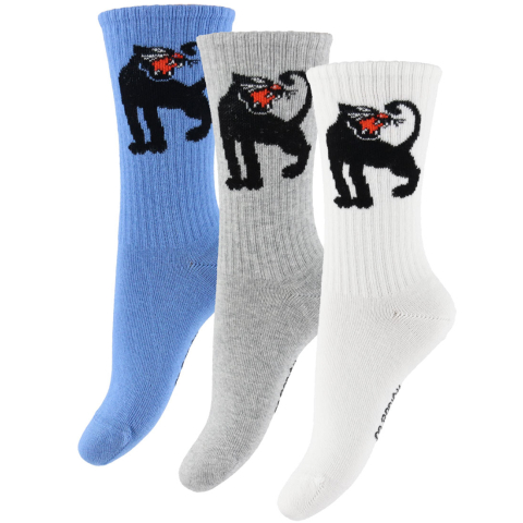 Mini Rodini Sokken - 3-pack - Panther - Multi - Mini Rodini - 28/31 - Sokken