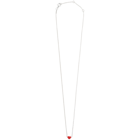 Design Letters Ketting - Klein BIG Love - Zilver/Rood - Design Letters - OneSize - Sieraden
