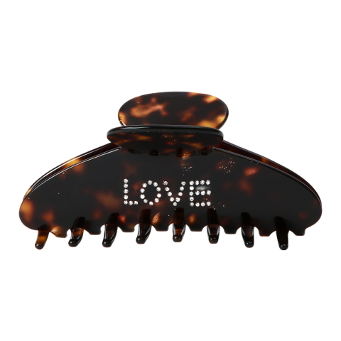 Fan Palm Haarclip - Love - Fan Palm - OneSize - Haaraccessoires