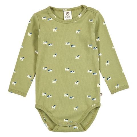 Müsli Romper l/s - Rib - BFF - Spring/Navy/Tofu - Müsli - 1½ jaar (86) - Rompers Lange Mouw