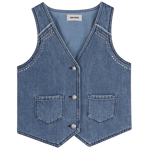 Zadig & Voltaire Gilet - Double Stone/Brossage - Zadig & Voltaire - 10 jaar (140) - Gilets