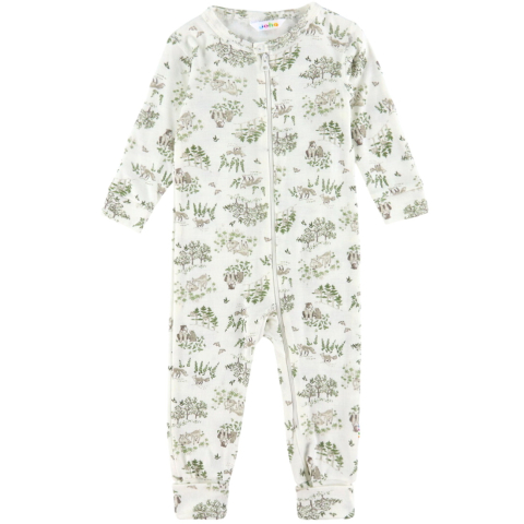 Joha Boxpakje - Wol/Zijde - Off White m. Bomen - Joha - 90 - Boxpakjes