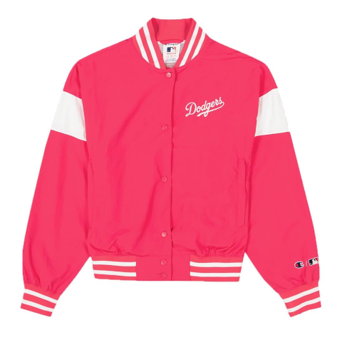 Champion Fashion Bomber Jack - Roze m. Wit - Champion - S - Small - Tussenjassen