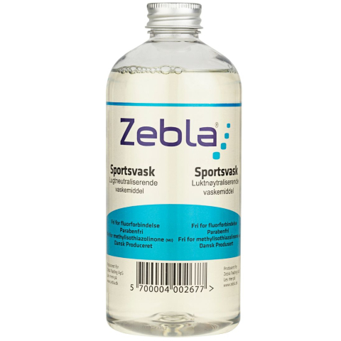 Zebla Sportwasmiddel - 1000 ml - Zebla - OneSize - Schoenpoets artikelen