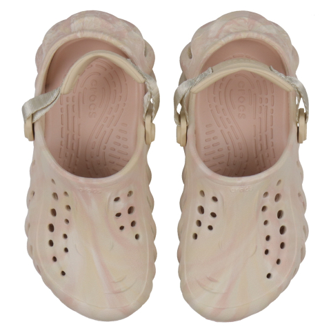Crocs Sandalen - Echo Marmeren Klomp K - Kwarts/Multi - Crocs - 37/38 - Sandalen