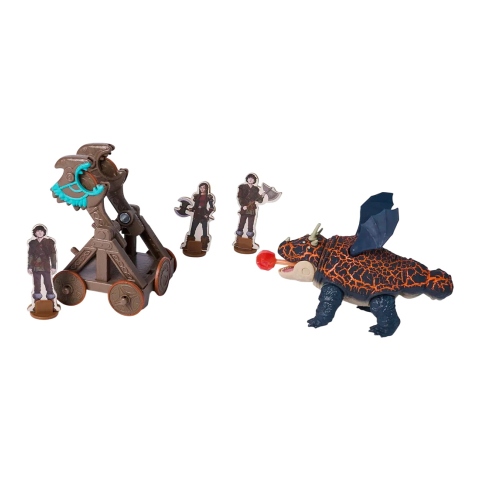 Dragons Speelgoed - 15 cm - Blazing Battles Catapult Blast Gronc - Dragons - OneSize - Speelgoed