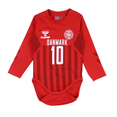 Hummel Romper l/s - DBU - hmlCelebrate - Rood - Hummel - 98 - Rompers Lange Mouw