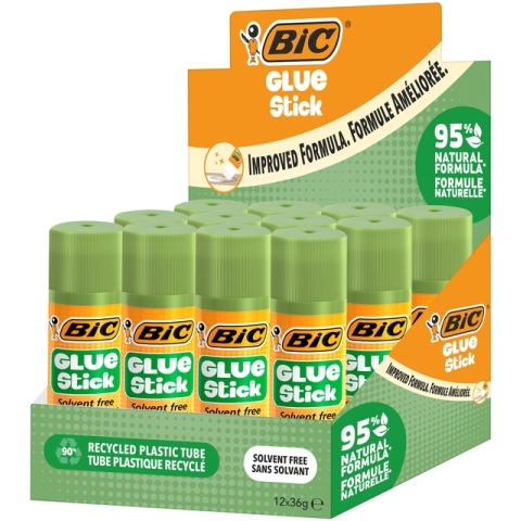 Lijmstift Bic ecolutions 36gr doos à 9+3 gratis