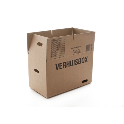 Verhuisdoos IEZZY 370x650x350 dubbelgolf bruin 7mm