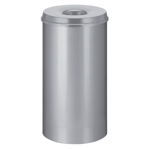 Papierbak met vlamdover Vepabins 50liter 33.5cm grijs