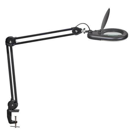 Loeplamp MAUL Viso LED tafelklem zwart