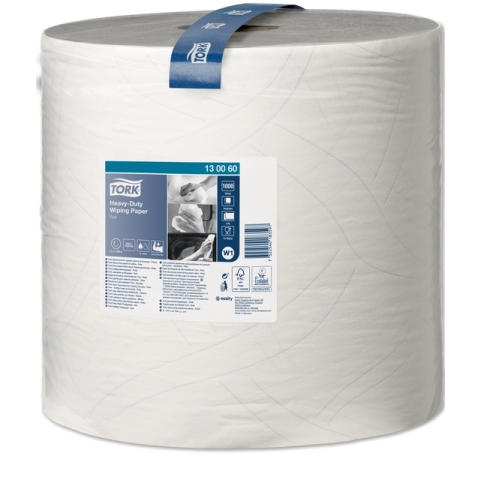 Poetspapier Tork W1 Heavy-Duty Premium 2-laags 1000 vel wit 130060