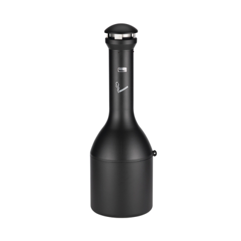 Asbak Rubbermaid Infinity Genie staand zwart