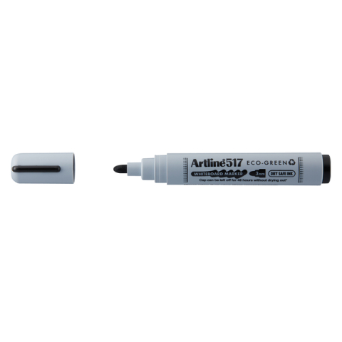Whiteboardmarker Artline 517 Dry Safe Eco rond medium zwart