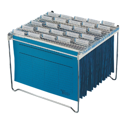 Hangmappenrek Durable  t.b.v. 30-40 mappen chroom
