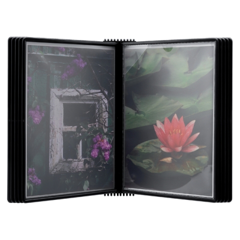 Wandelement Djois Flex-O-Frame premium A4 met 10-tassen zwart