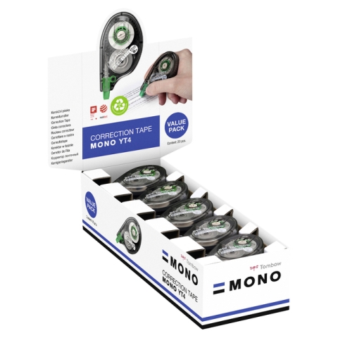 Correctietape Tombow MONO zijwaarts 4.2mmx10m 20 stuks