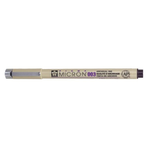 Fineliner Sakura Pigma Micron 003 0.15mm zwart