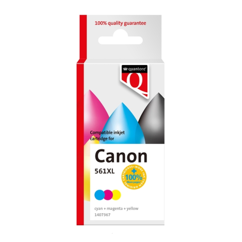 Inktcartridge Quantore alternatief tbv Canon CL561XL kleur