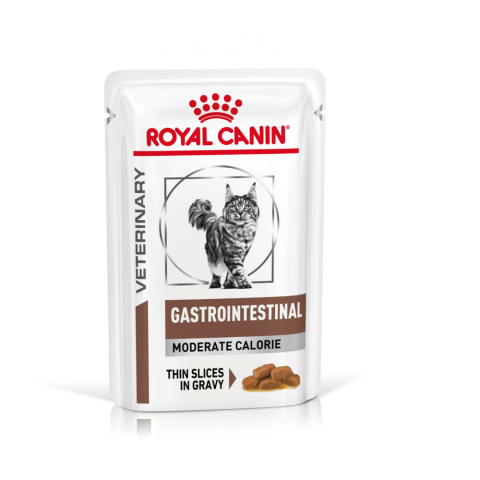 48x Royal Canin Kattenvoer Nat Gastrointestinal Moderate Calorie 85 gr