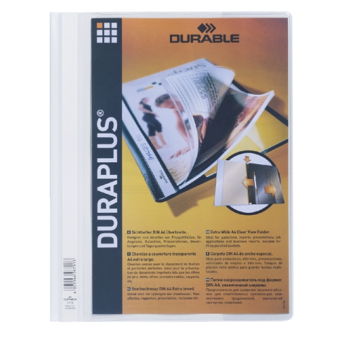 Snelhechtmap Durable Duraplus A4 wit