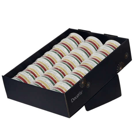 Cadeaulint Decoris rol met 4 kleuren assorti