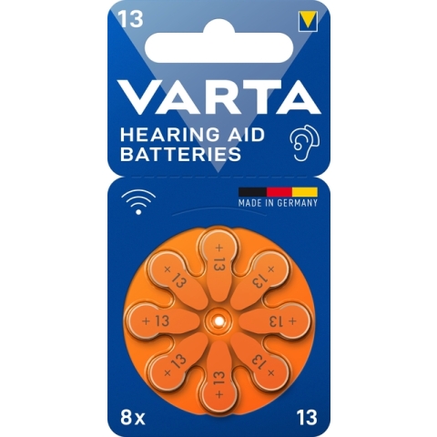 Batterij VARTA hoortoestel 8x 13