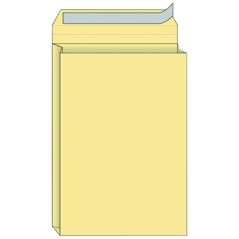 Envelop Quantore monsterzak 262x371x38mm zelfklevend creme 125 stuks