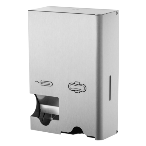 Dameshygiënedispenser MediQo-line klein RVS fingerprint coating