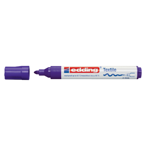 Textielmarker edding 4500 rond 2-3mm violet