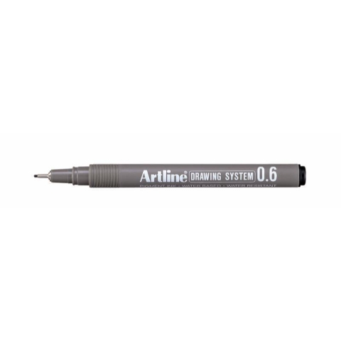 Fineliner Artline technisch 0.6mm zwart