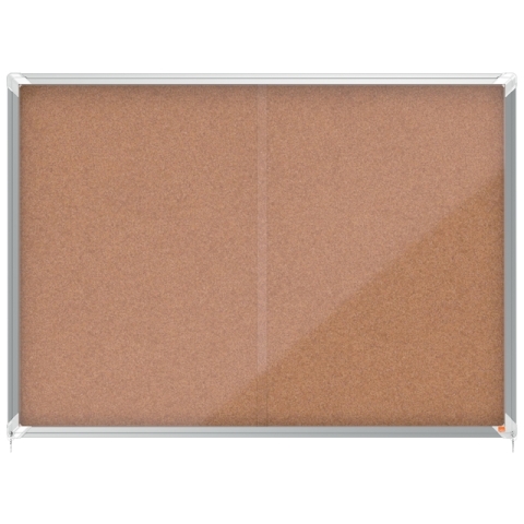 Binnenvitrine Nobo Premium Plus 18xA4 schuifdeur kurk