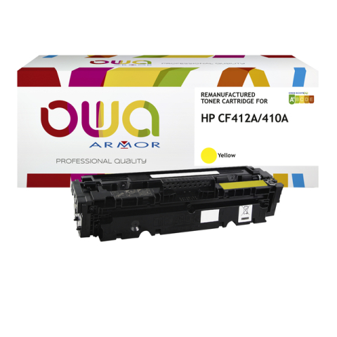 Tonercartridge OWA alternatief tbv HP CF412A geel