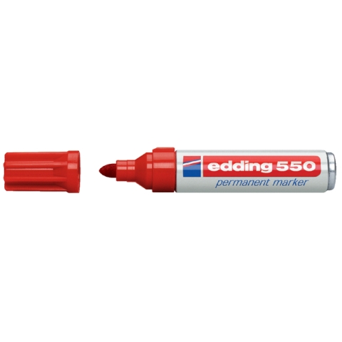 Viltstift edding 550 rond 3-4mm rood