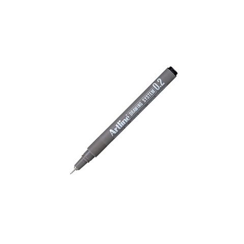 Fineliner Artline technisch 0.2mm zwart