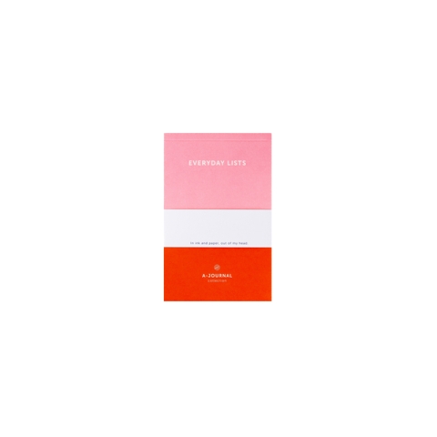 Notitieblok A6 roze/rood A journal lijn