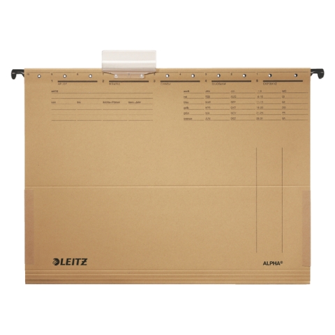 Hangmap Leitz Alpha A4 met balg 348x260mm natuurbruin