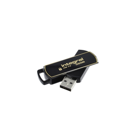 USB stick 3.0 Integral Secure 360 USB-A 32GB zwart