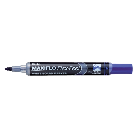 Whiteboardmarker Pentel MWL5SBF Maxiflo rond 1.5-4.5mm blauw